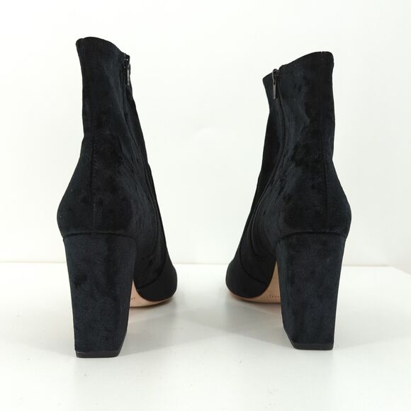 LOEFFLER RANDALL Women 9.5 B Isla Ankle Booties Boots Black Velvet Pointed Toe - Picture 6 of 9
